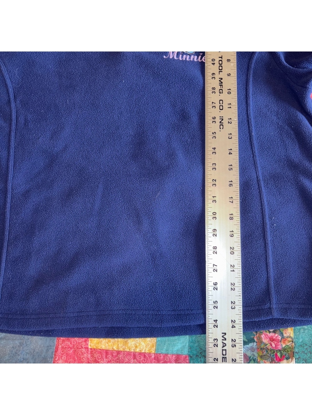 Disney Store Minnie Mouse Woman’s L Navy Blue Fleece Pullover Sweatshirt - Picture 8 of 8